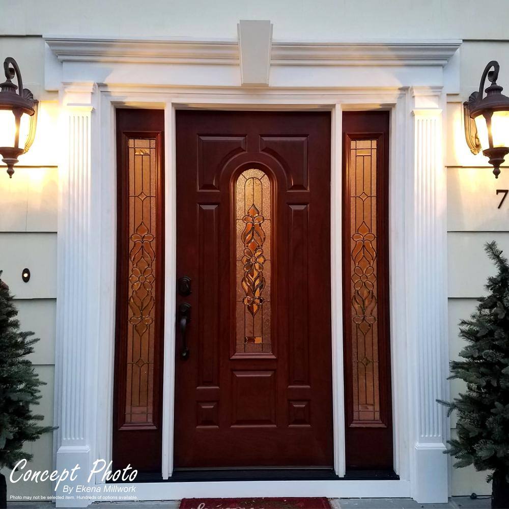 Ekena Millwork 8 in. x 2-3/4 in. x 108 in. Primed Polyurethane Fluted Pilaster Moulding