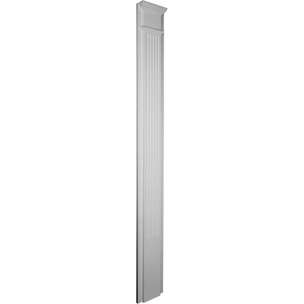 Ekena Millwork 2-1/2 in. x 10 in. x 90-1/2 in. Polyurethane Fluted Pilaster