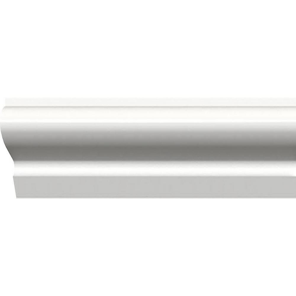 Ekena Millwork 1-1/8 in. x 3/4 in. x 96 in. Base Moulding, PVC (12-Pack)
