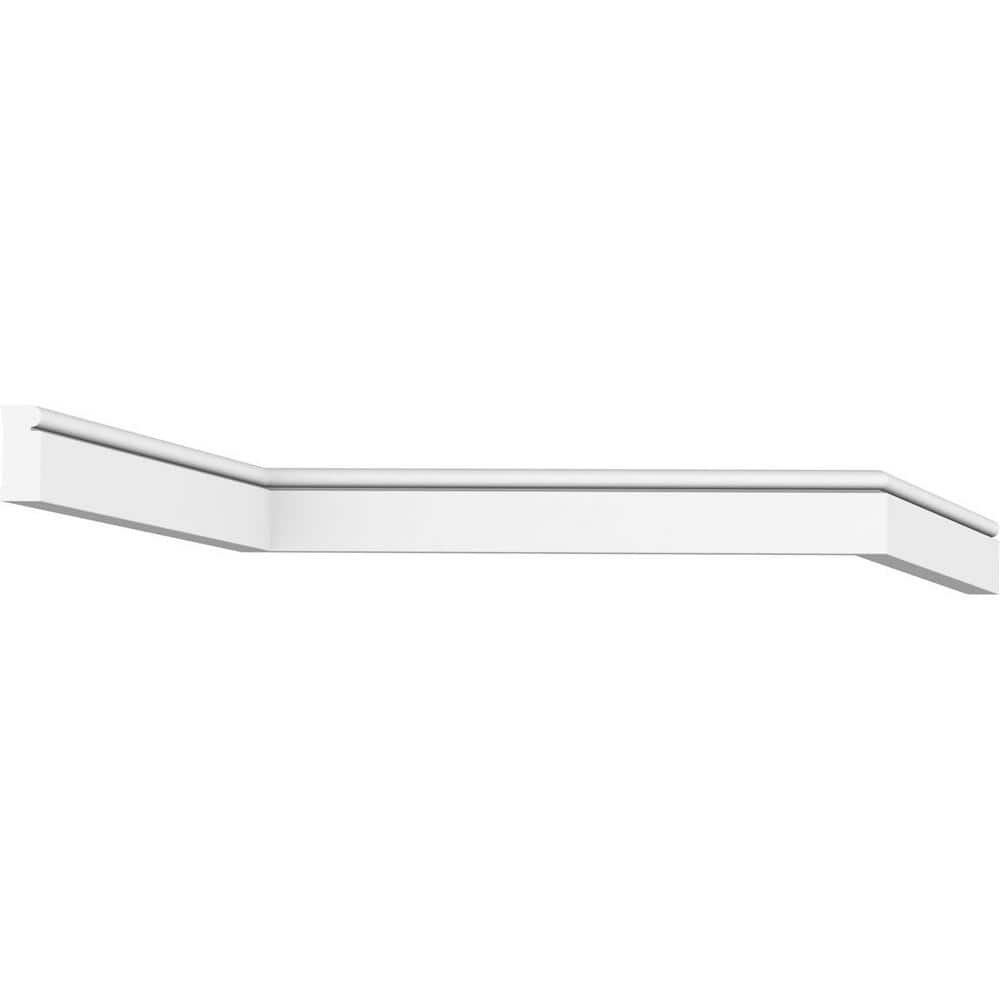 Ekena Millwork 1-5/8 in. x 5/8 in. x 96 in. Brick Mould, PVC (12-Pack)