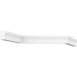 Ekena Millwork 2 in. x 1-1/4 in. x 96 in. Brick Mould, PVC