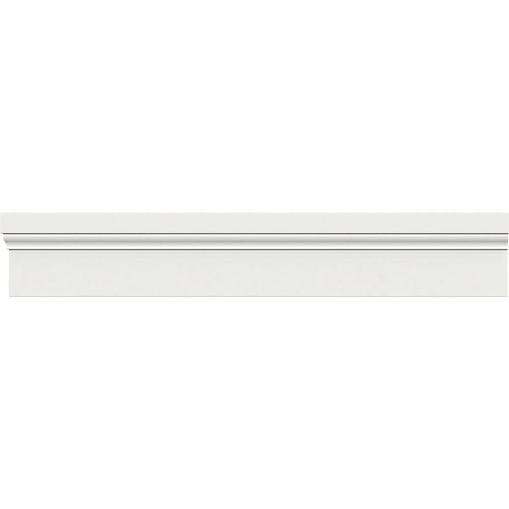 Ekena Millwork 2 in. x 1-1/4 in. x 96 in. Brick Mould, PVC