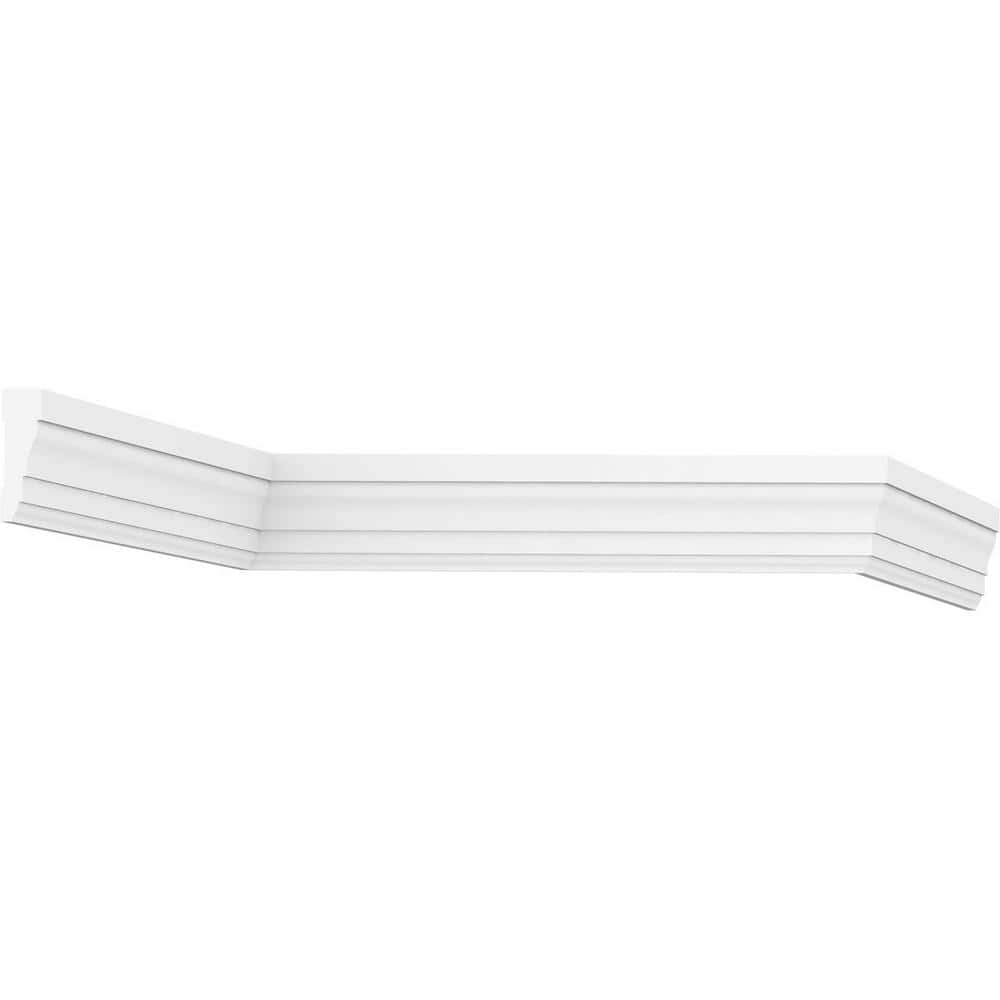 Ekena Millwork 2-1/4 in. x 3/4 in. x 96 in. Casing Moulding, PVC