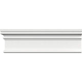 Ekena Millwork 3-1/2 in. x 1 in. x 96 in. RB3 Casing Moulding, PVC (8-Pack)