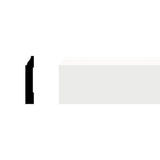 Ekena Millwork 3-1/4 in. x 1/2 in. x 96 in. Base Moulding, PVC (6-Pack)