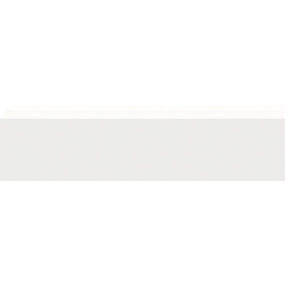 Ekena Millwork 3-1/4 in. x 1/2 in. x 96 in. Base Moulding, PVC (8-Pack)