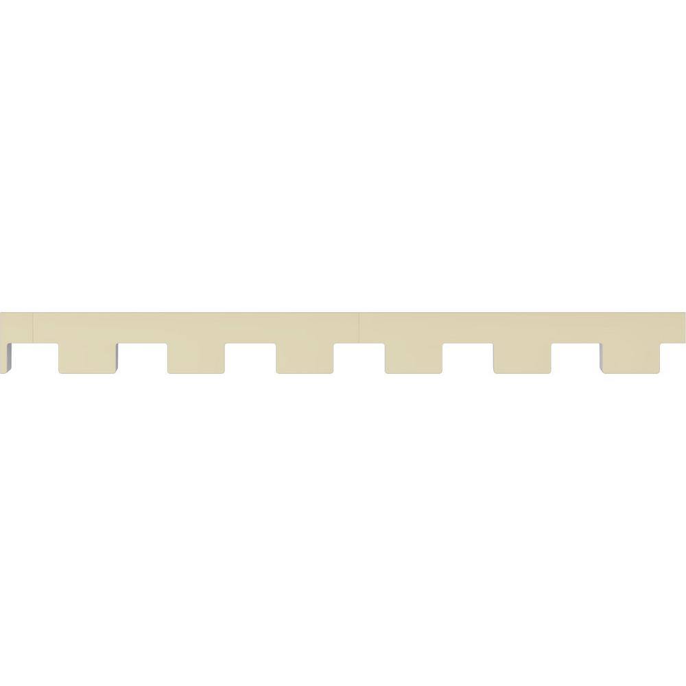 Ekena Millwork Dentil Block 0.5 in. D x 0.5 in. W x 96 in. L Polyurethane Crown Moulding