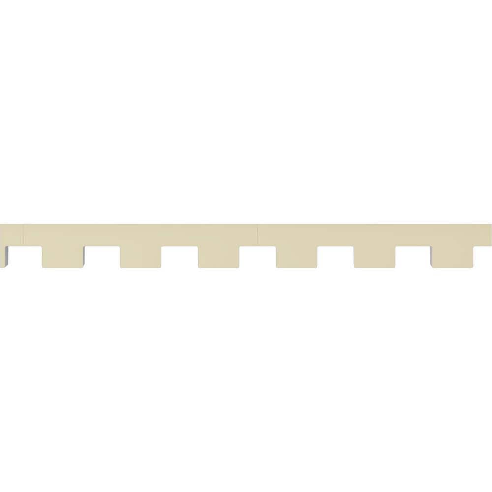 Ekena Millwork Dentil Block 0.5 in. D x 0.5 in. W x 96 in. L Polyurethane Crown Moulding