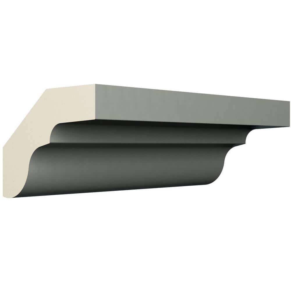 Ekena Millwork Marcus 0.75 in. D x 1.25 in. W x 96 in. L Polyurethane Crown Moulding