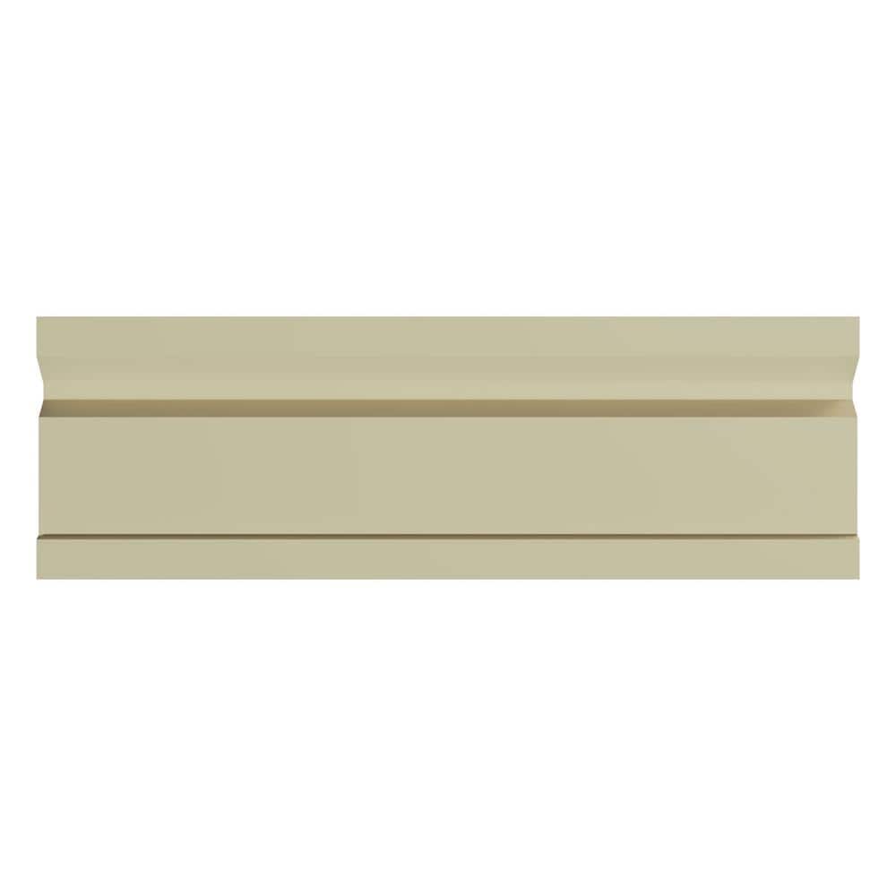 Ekena Millwork Bailey 4 in. D x 4 in. W x 96 in. L Polyurethane Crown Moulding