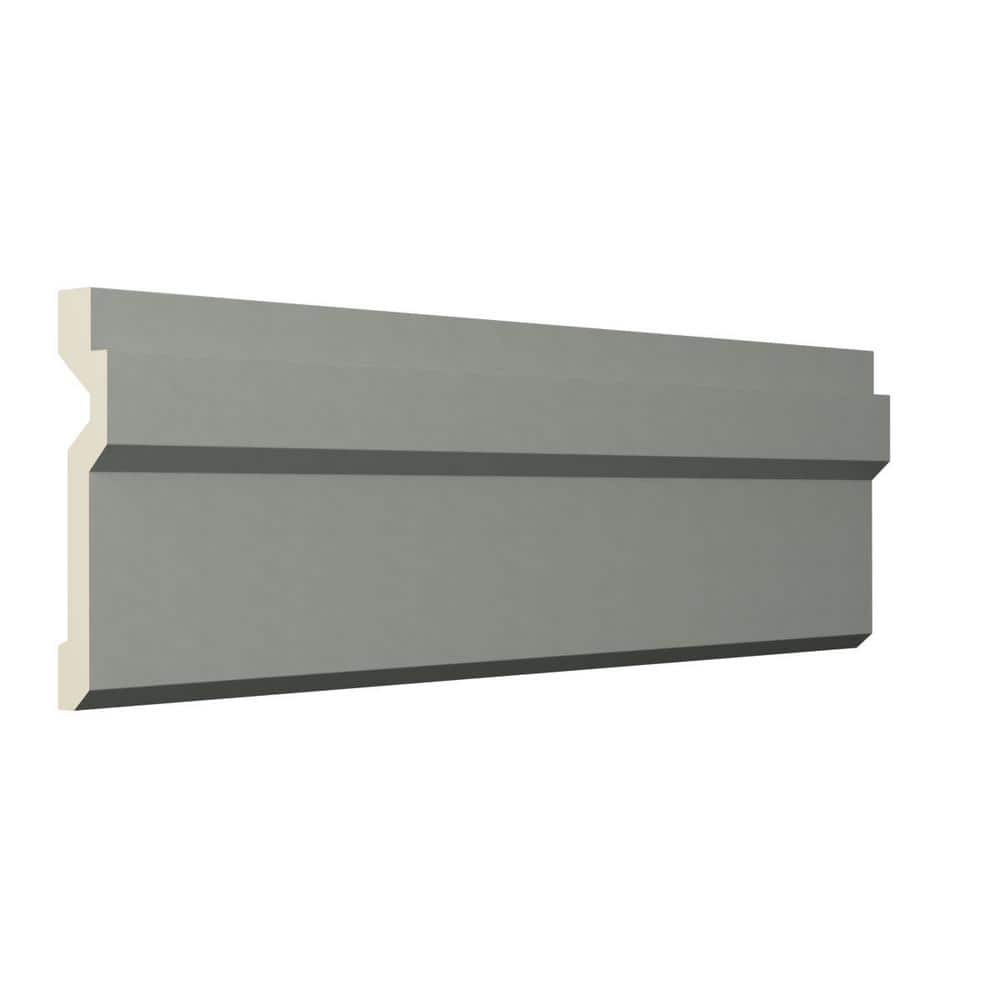 Ekena Millwork Bailey 4 in. D x 4 in. W x 96 in. L Polyurethane Crown Moulding