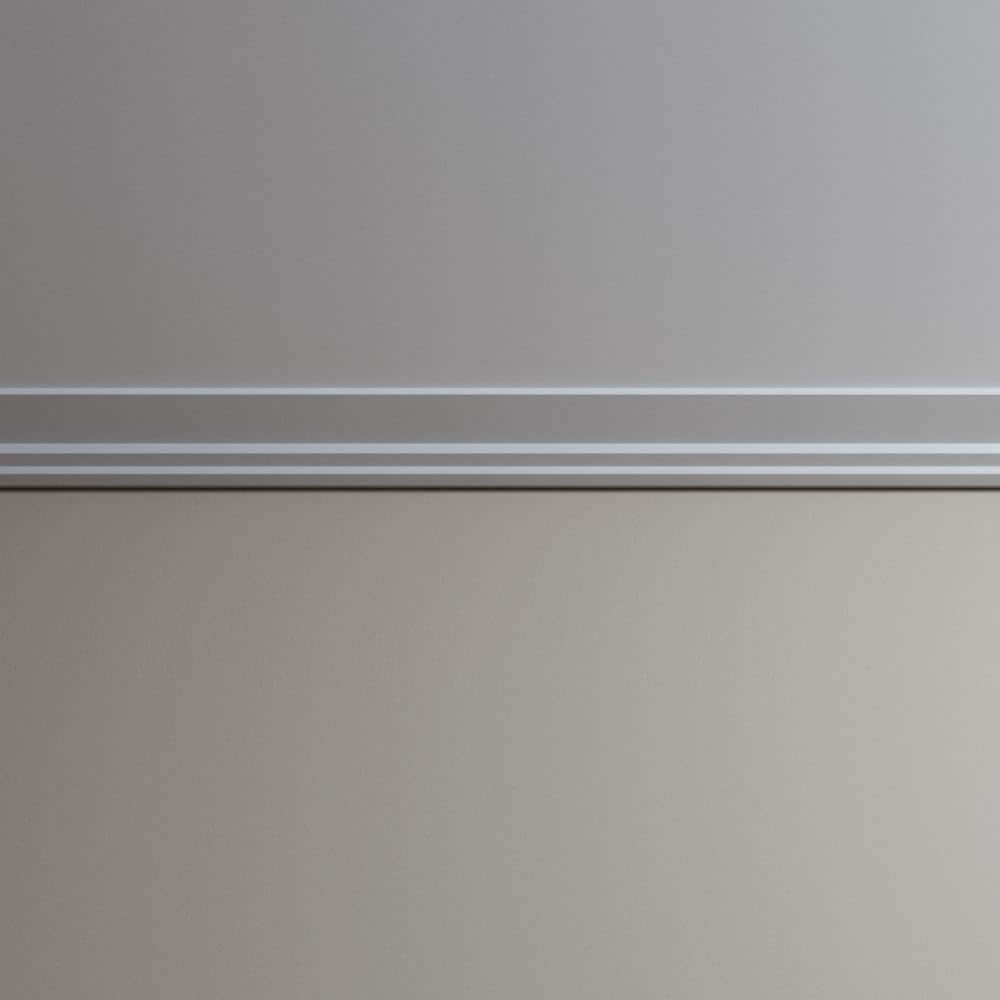 Ekena Millwork Kirizma 6.5 in. D x 6.5 in. W x 96 in. L Polyurethane Crown Moulding