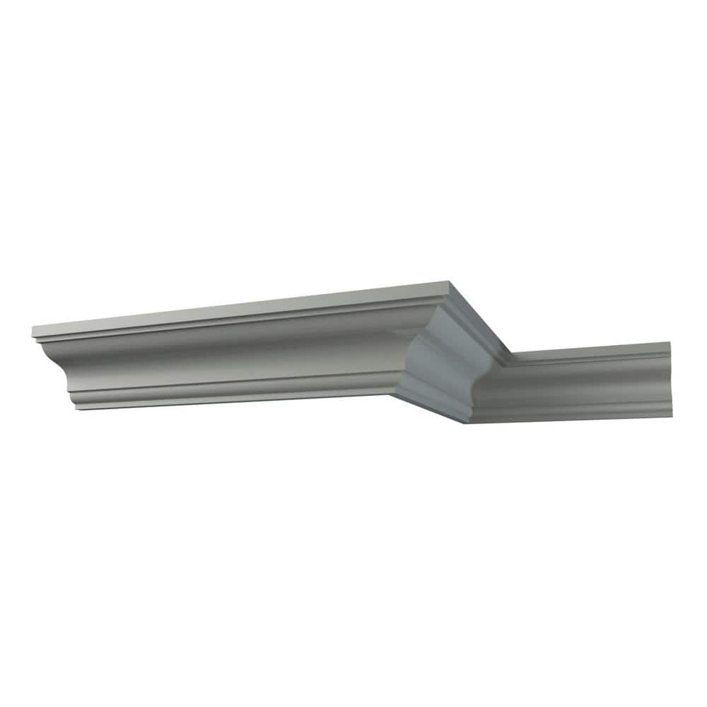 Ekena Millwork Bryan 2.375 in. D x 3.375 in. W x 96 in. L Polyurethane Crown Moulding
