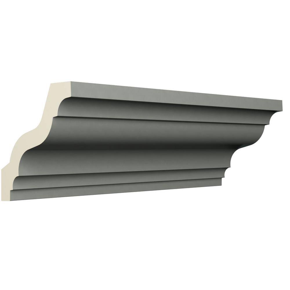 Ekena Millwork Grace 2.375 in. D x 3.375 in. W x 96 in. L Polyurethane Crown Moulding