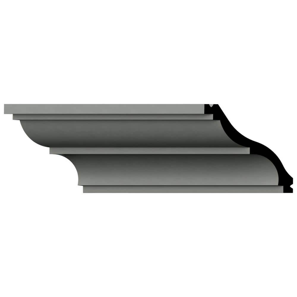 Ekena Millwork Isabel 2.375 in. D x 3.375 in. W x 96 in. L Polyurethane Crown Moulding