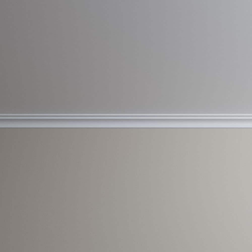Ekena Millwork Lily 1.75 in. D x 2.75 in. W x 94.5 in. L Polyurethane Crown Moulding