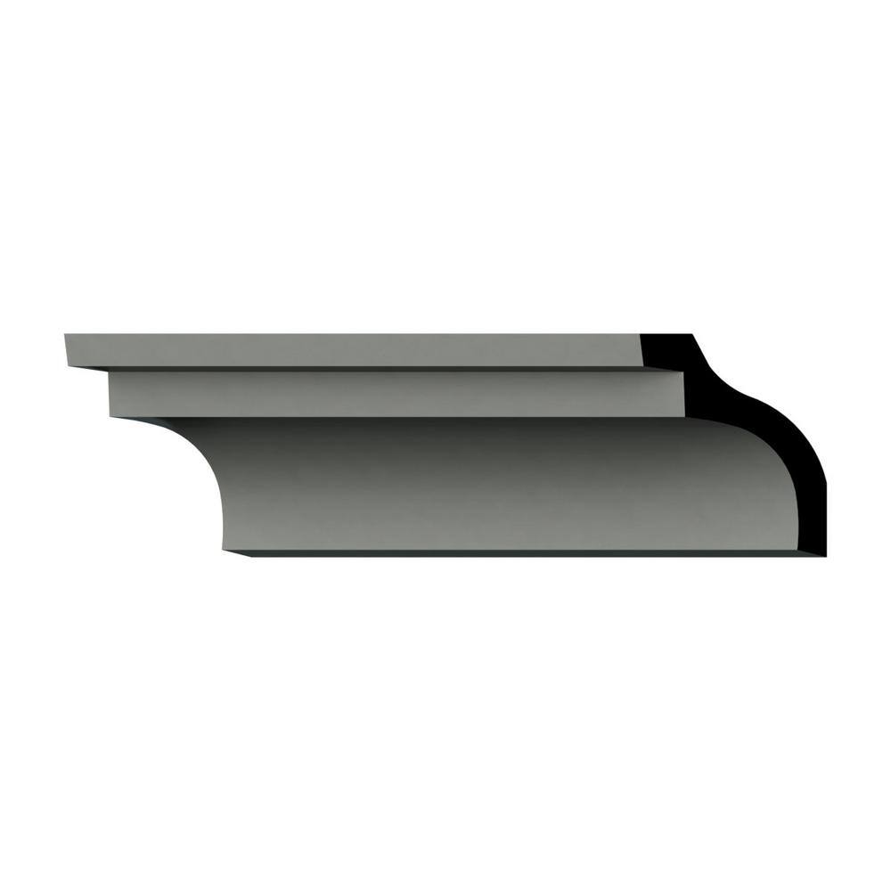 Ekena Millwork Lily 1.75 in. D x 2.75 in. W x 94.5 in. L Polyurethane Crown Moulding
