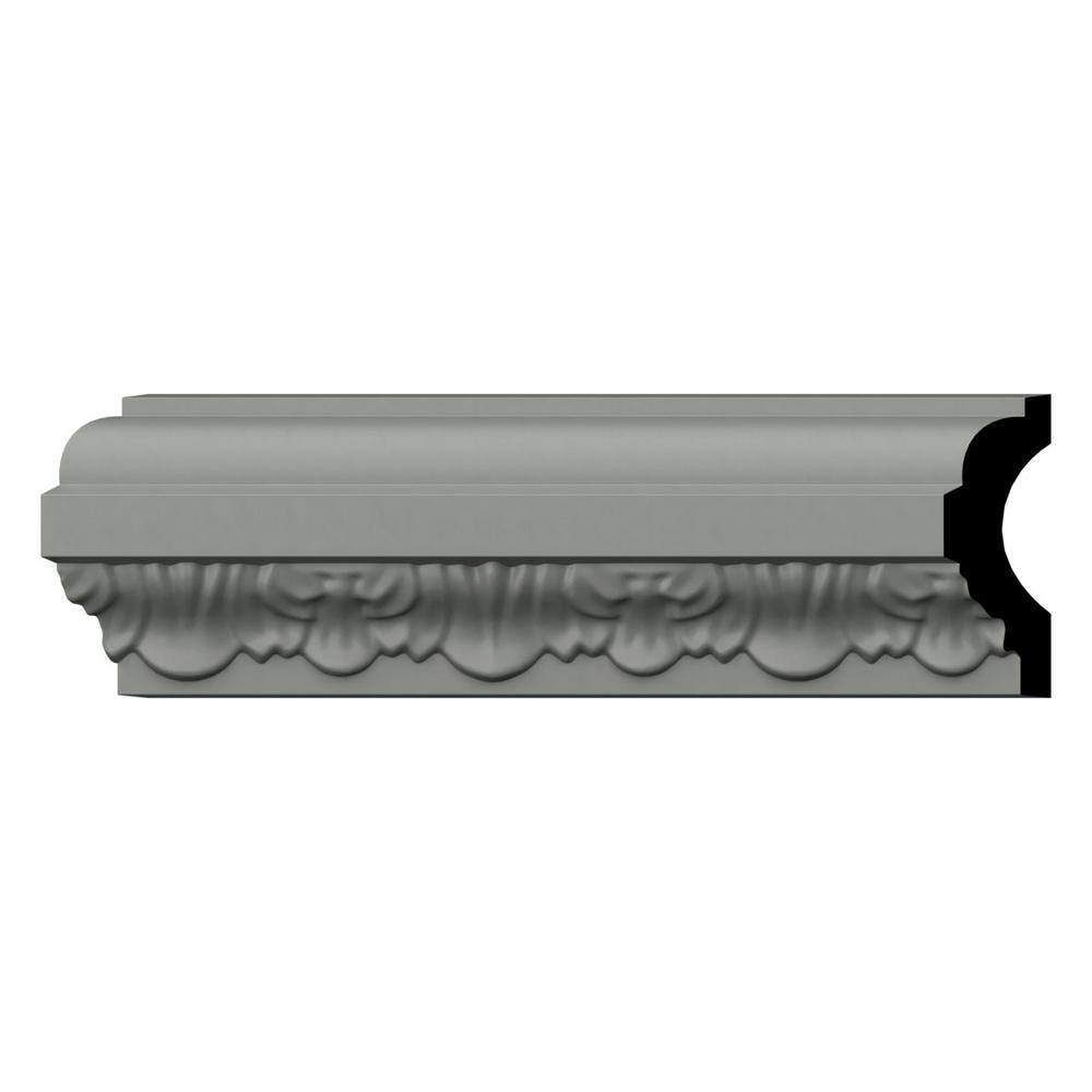 Ekena Millwork Oliver 1.625 in. D x 2.5 in. W x 94.5 in. L Polyurethane Crown Moulding