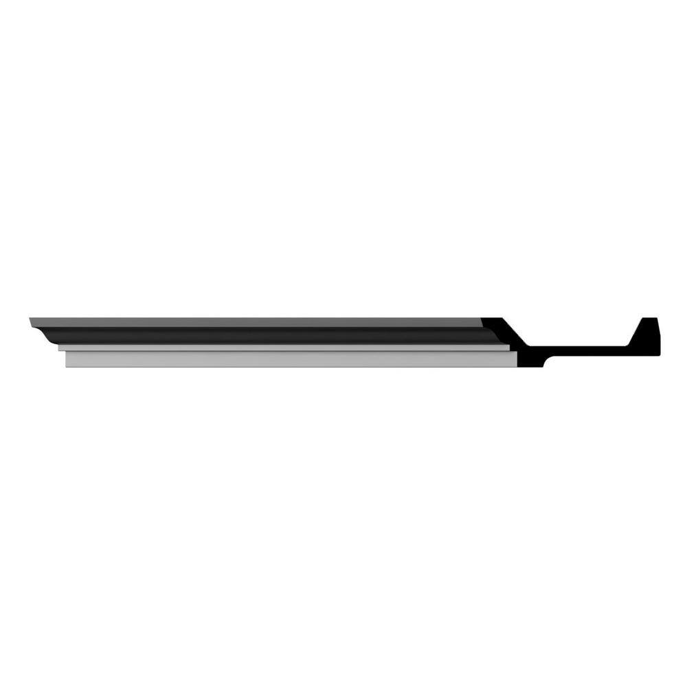 Ekena Millwork Alora 6.125 in. D x 6.125 in. W x 96 in. L Polyurethane Crown Moulding