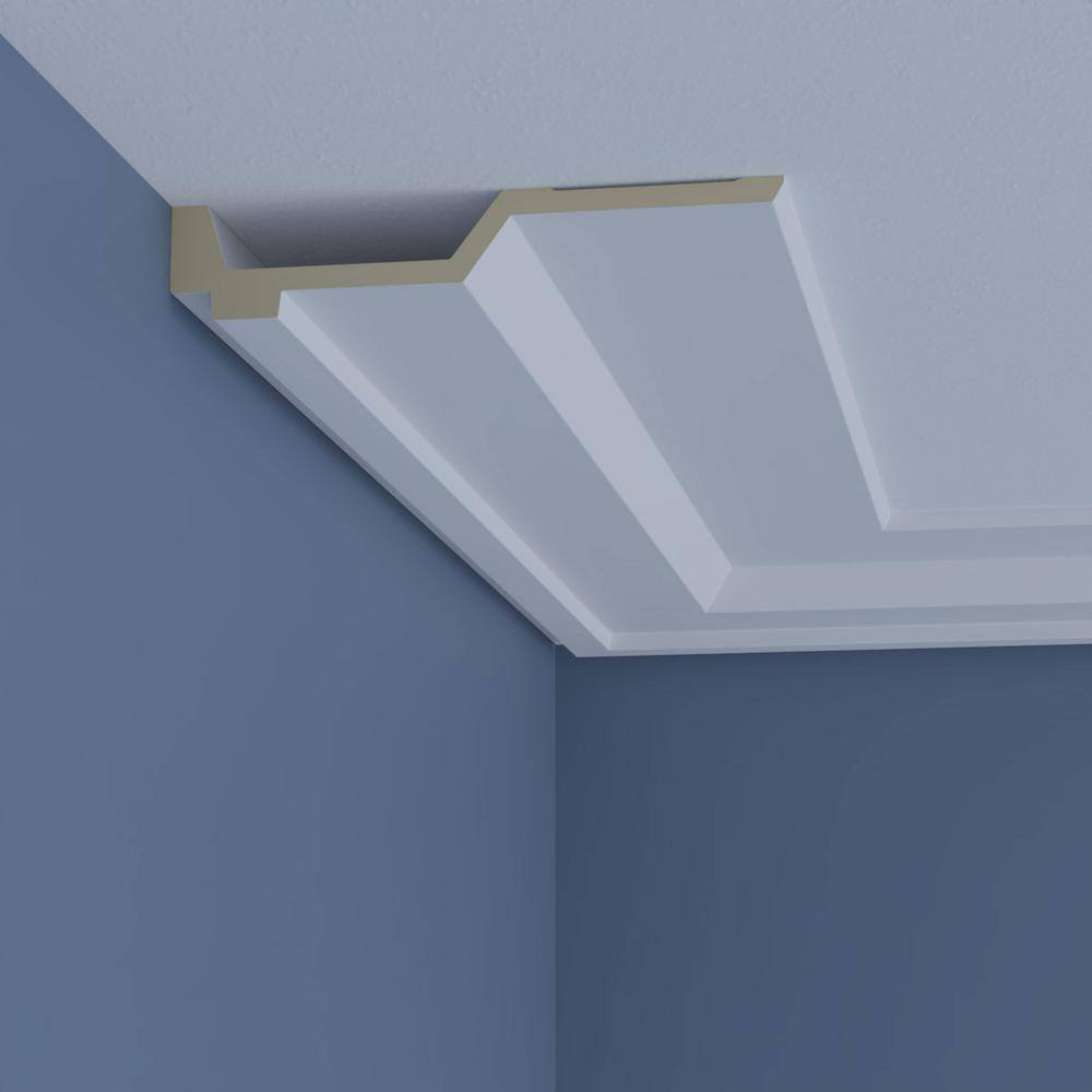 Ekena Millwork Anita 8.5 in. D x 8.5 in. W x 96 in. L Polyurethane Crown Moulding