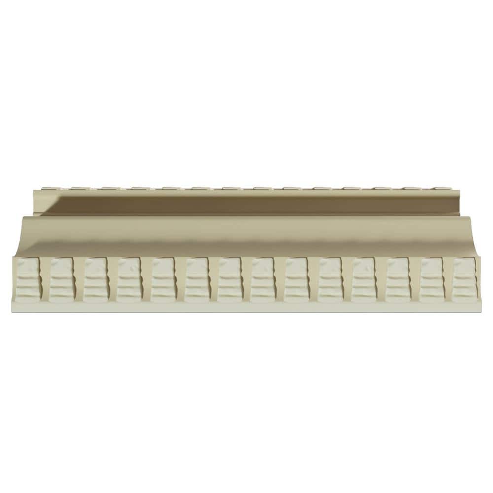 Ekena Millwork Damian 3.375 in. D x 4.375 in. W x 96 in. L Polyurethane Crown Moulding