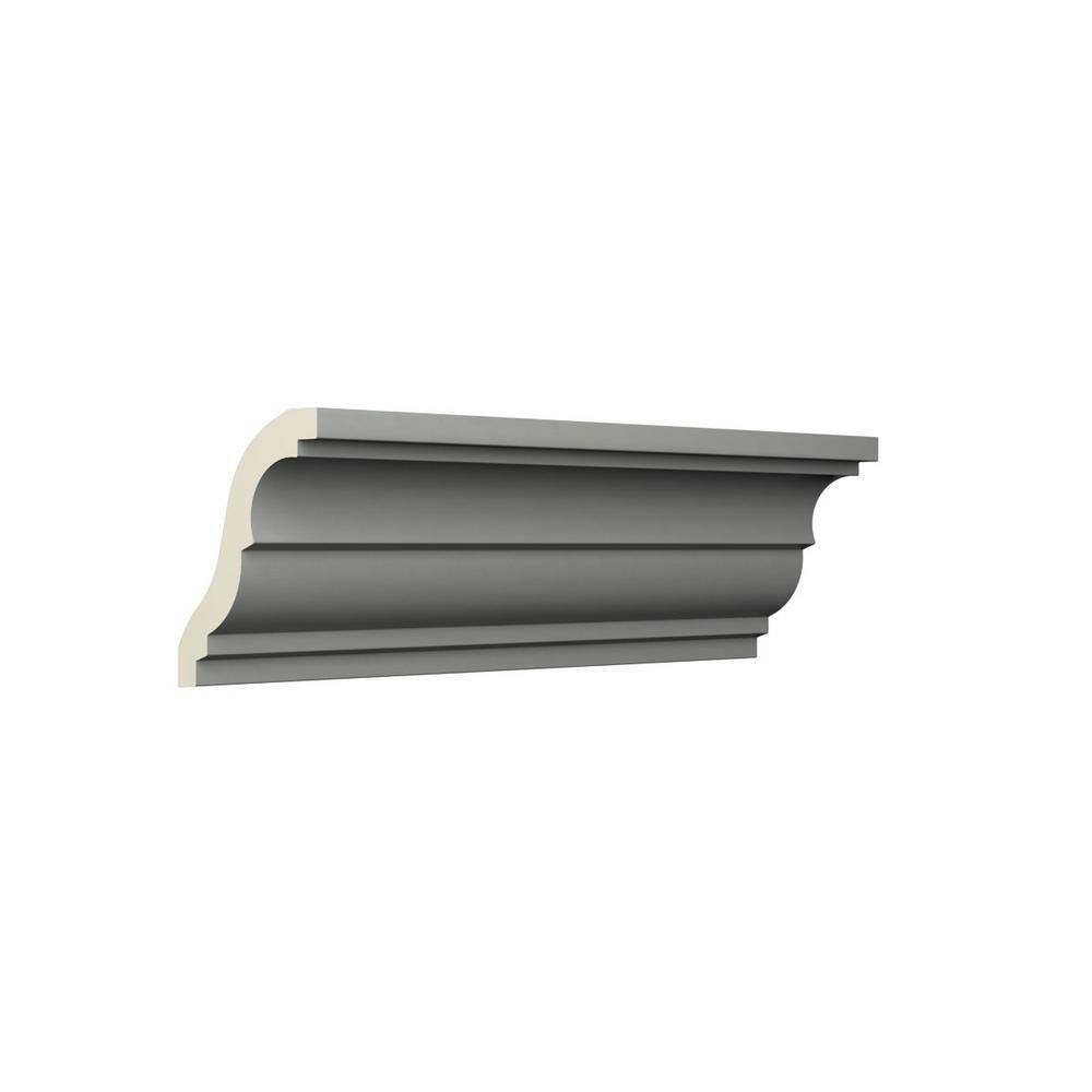 Ekena Millwork Enzo 2.5 in. D x 4 in. W x 96 in. L Polyurethane Crown Moulding