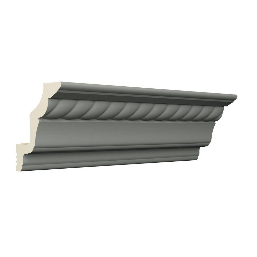 Ekena Millwork Freya 2.75 in. D x 4.125 in. W x 96 in. L Polyurethane Crown Moulding