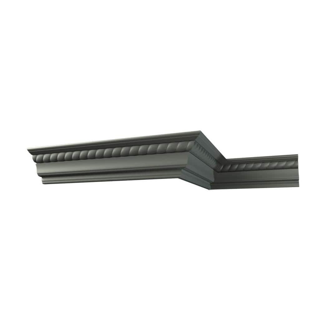 Ekena Millwork Freya 2.75 in. D x 4.125 in. W x 96 in. L Polyurethane Crown Moulding