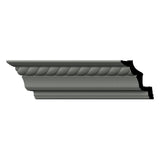 Ekena Millwork Freya 2.75 in. D x 4.125 in. W x 96 in. L Polyurethane Crown Moulding