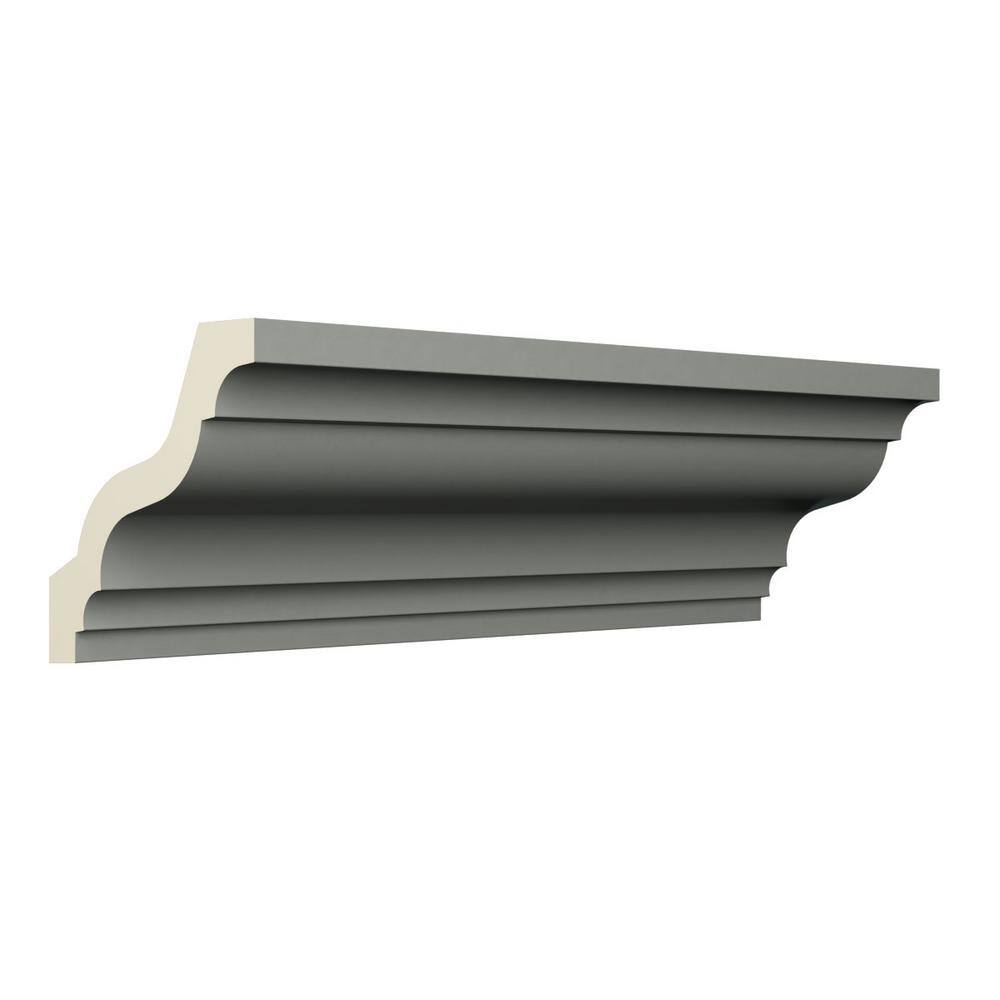 Ekena Millwork Harlington 3.125 in. D x 4.5 in. W x 96 in. L Polyurethane Crown Moulding