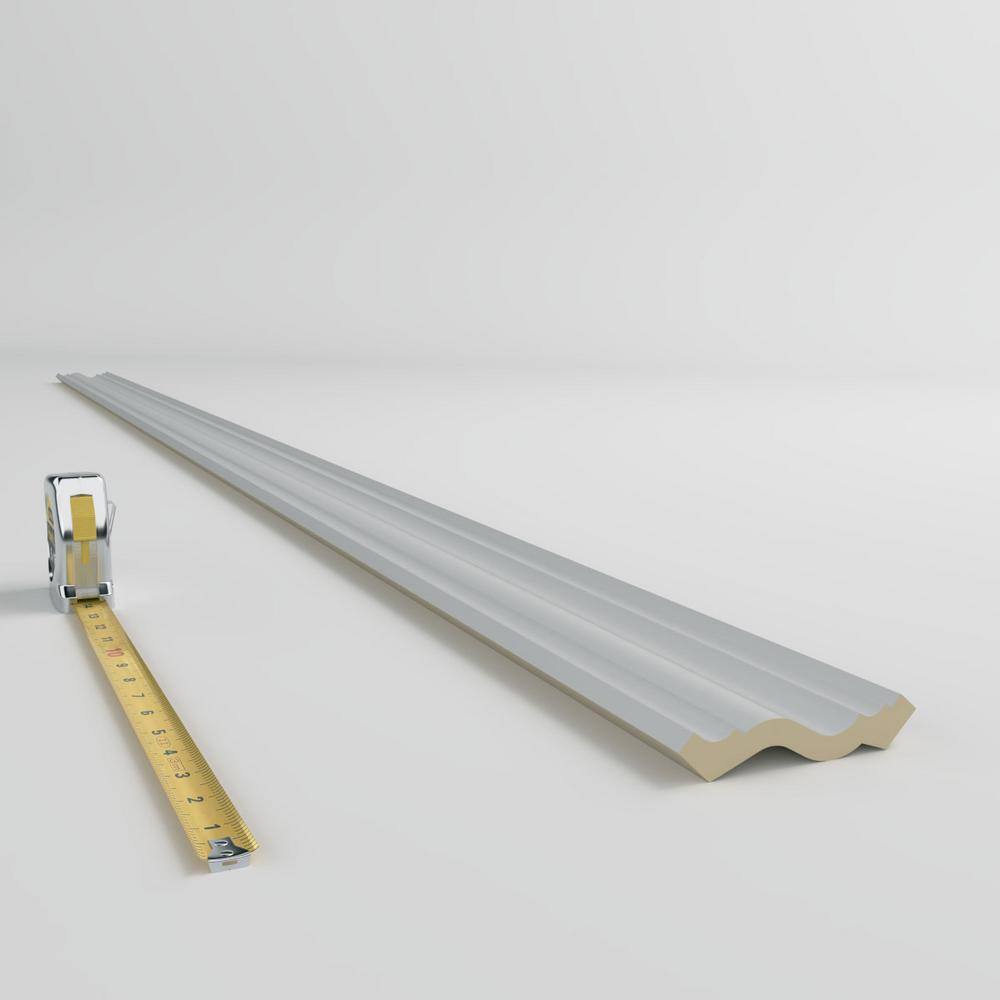 Ekena Millwork Harlington 3.125 in. D x 4.5 in. W x 96 in. L Polyurethane Crown Moulding
