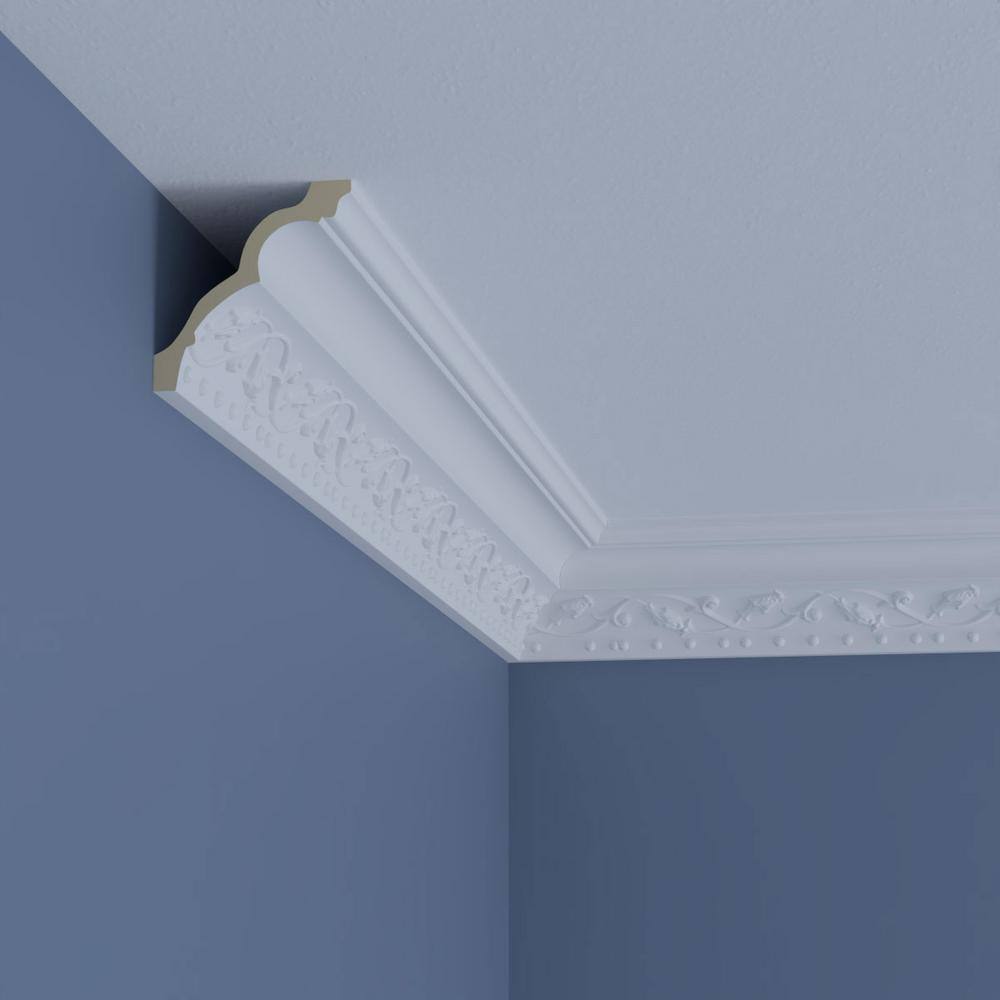 Ekena Millwork Killeen 3 in. D x 4.25 in. W x 96 in. L Polyurethane Crown Moulding