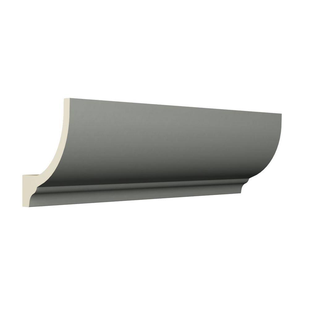 Ekena Millwork Rockwall 2.75 in. D x 4.25 in. W x 94.5 in. L Polyurethane Crown Moulding