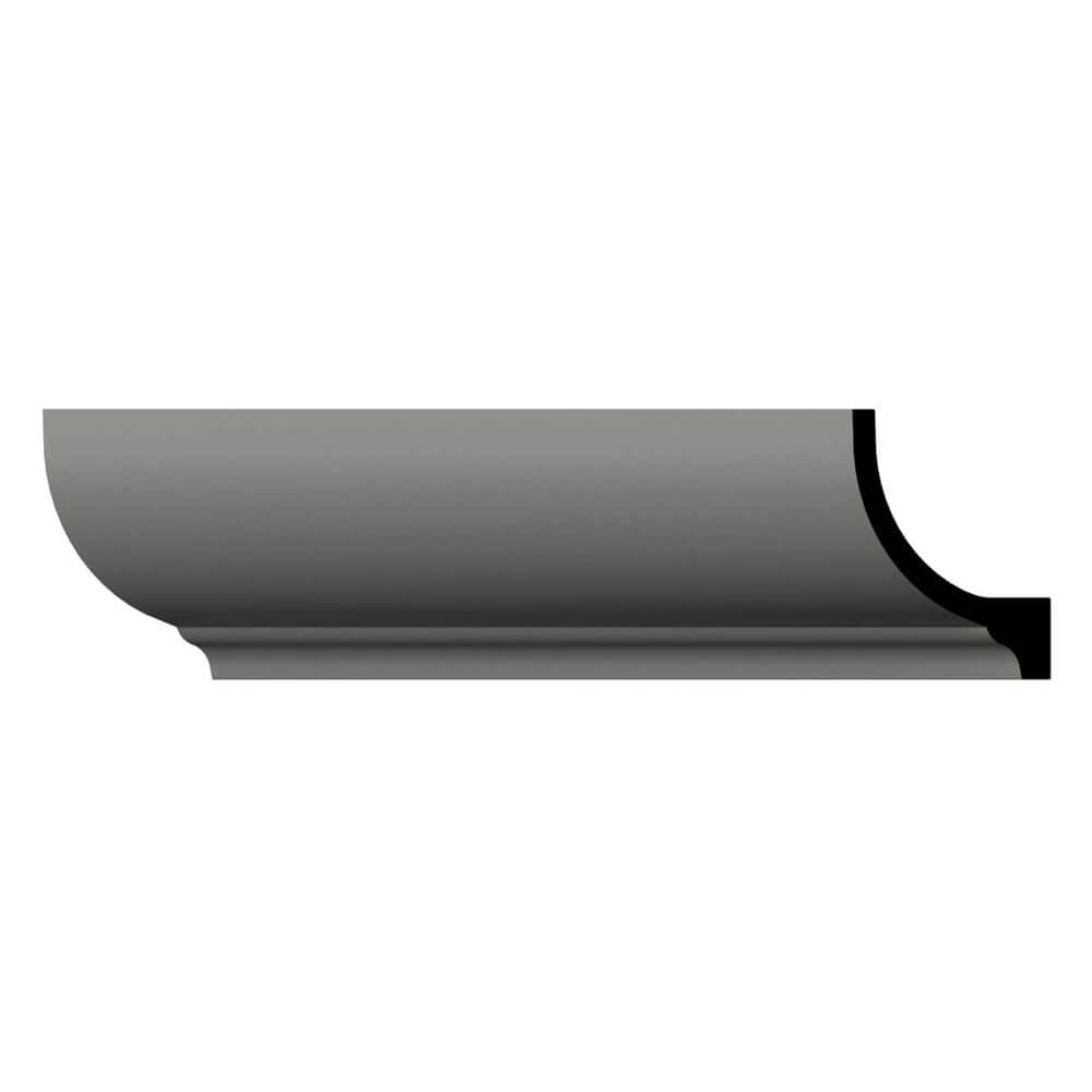 Ekena Millwork Rockwall 2.75 in. D x 4.25 in. W x 94.5 in. L Polyurethane Crown Moulding