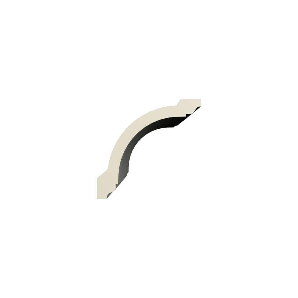Ekena Millwork Wesley 3 in. D x 4.125 in. W x 96 in. L Polyurethane Crown Moulding