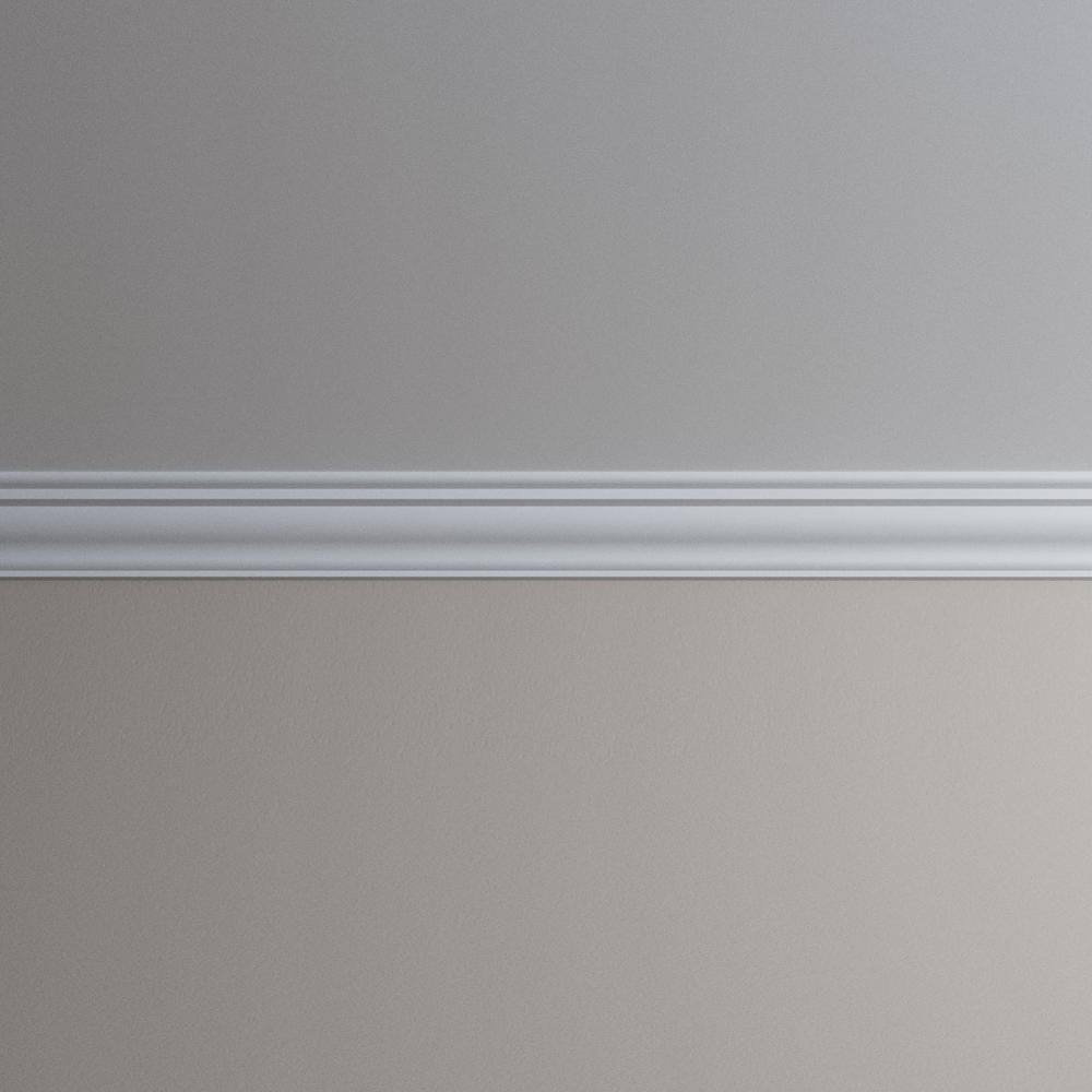 Ekena Millwork Cooper 3.375 in. D x 4.875 in. W x 96 in. L Polyurethane Crown Moulding
