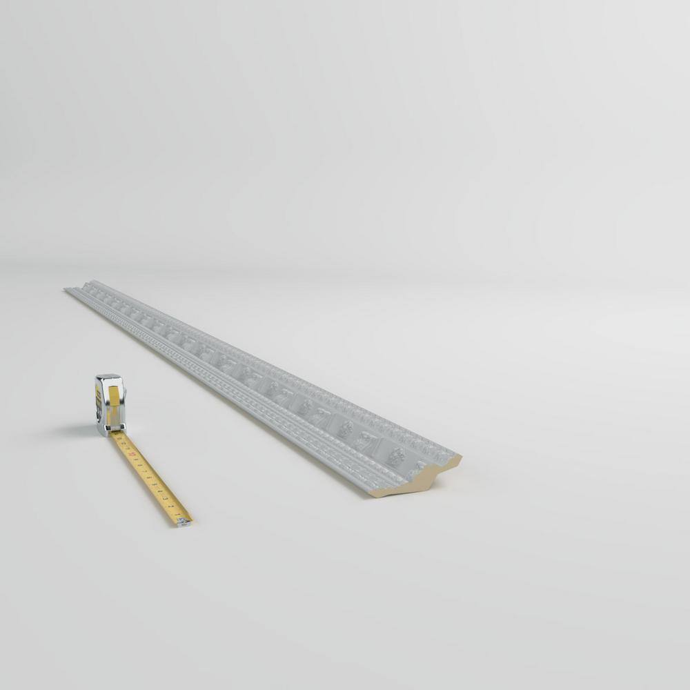 Ekena Millwork Elijah 3.375 in. D x 4.5 in. W x 96 in. L Polyurethane Crown Moulding