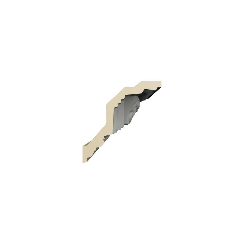 Ekena Millwork Grayson 3.125 in. D x 4.5 in. W x 96 in. L Polyurethane Crown Moulding