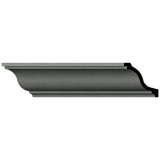 Ekena Millwork Morgan 3.125 in. D x 4.5 in. W x 96 in. L Polyurethane Crown Moulding