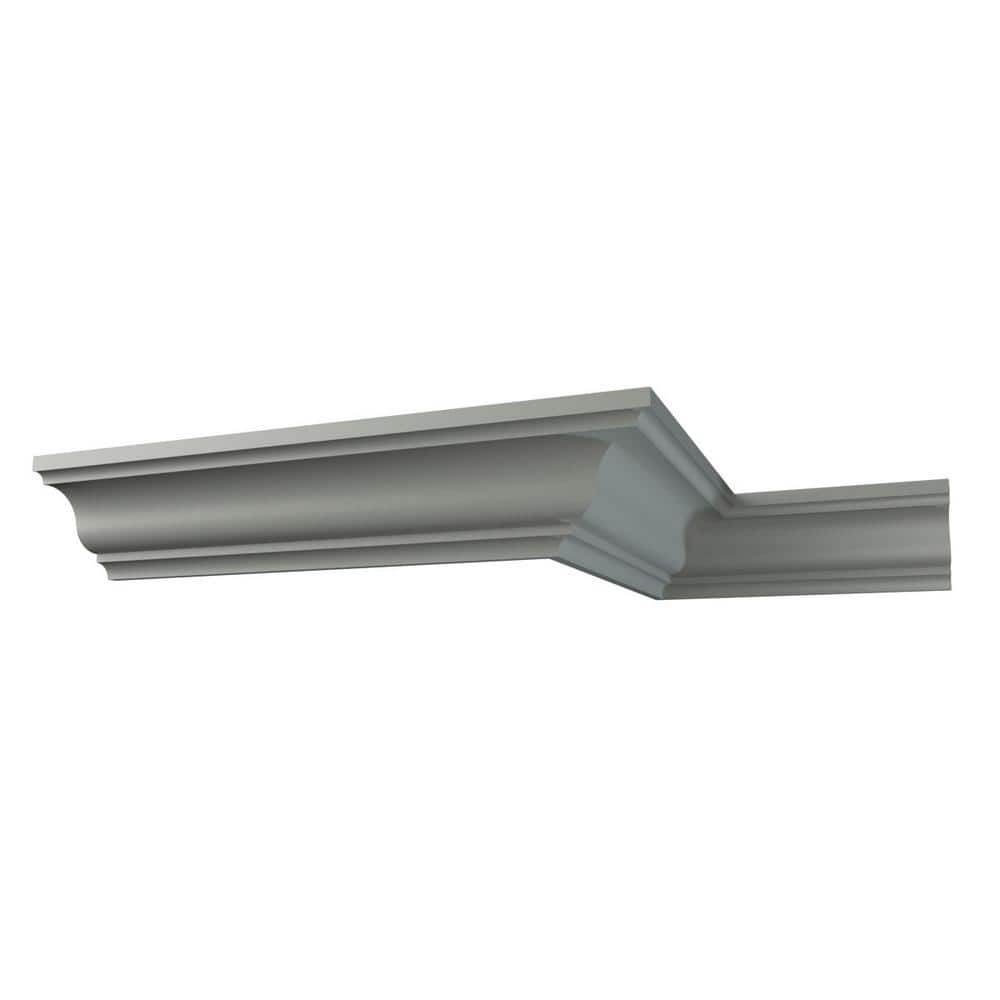 Ekena Millwork Lewisville 3.5 in. D x 4.75 in. W x 94.5 in. L Polyurethane Crown Moulding