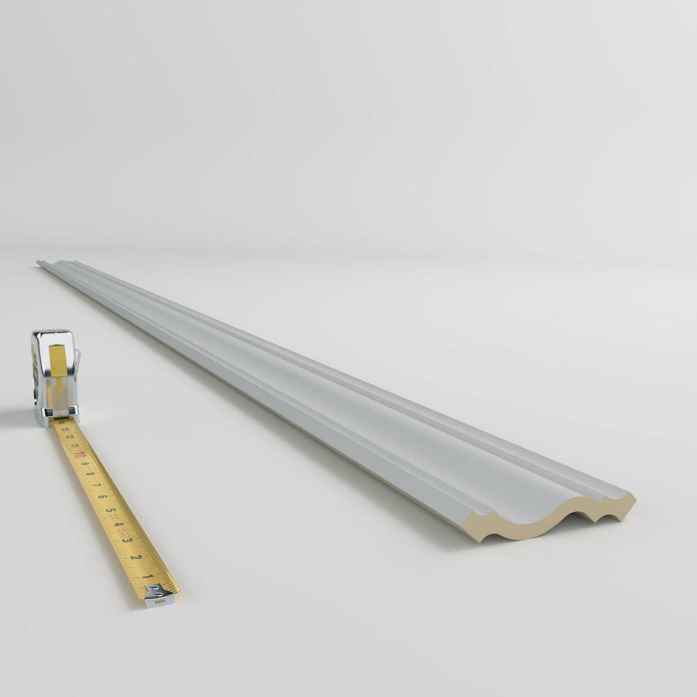 Ekena Millwork Lewisville 3.5 in. D x 4.75 in. W x 94.5 in. L Polyurethane Crown Moulding