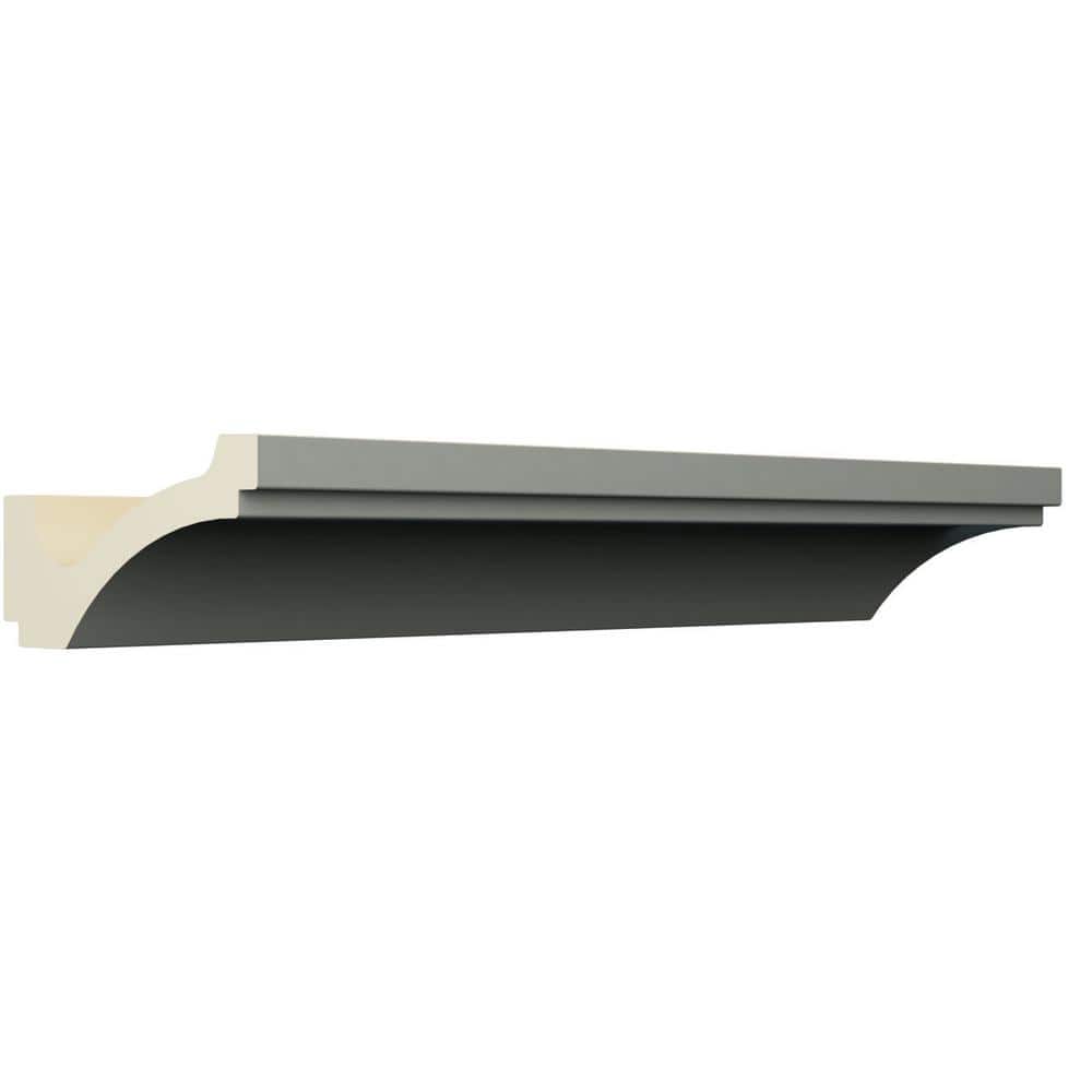 Ekena Millwork Arlene 6 in. D x 6.5 in. W x 94.5 in. L Polyurethane Crown Moulding