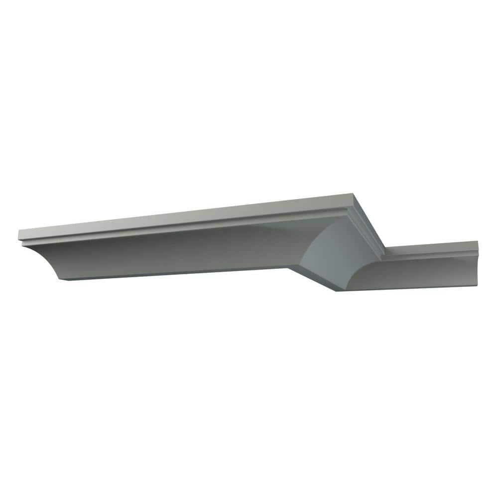 Ekena Millwork Arlene 6 in. D x 6.5 in. W x 94.5 in. L Polyurethane Crown Moulding