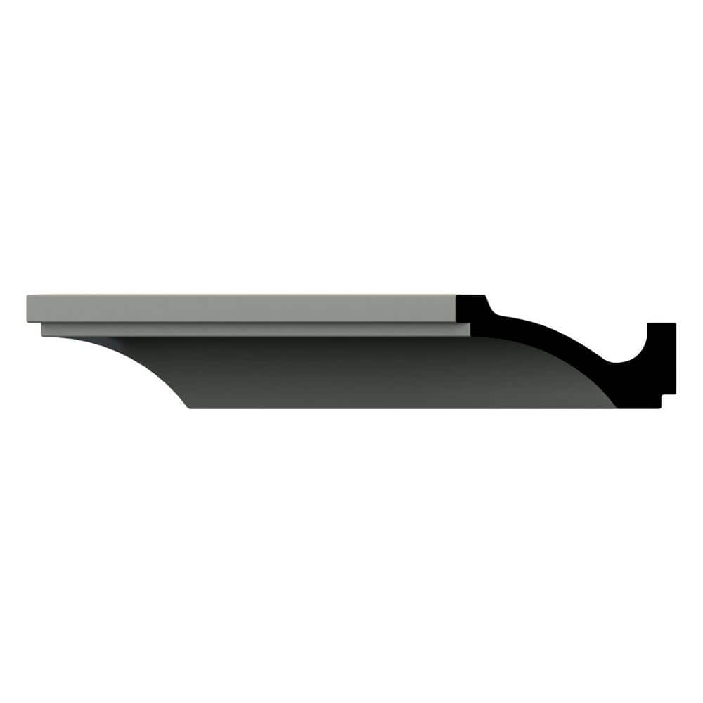 Ekena Millwork Arlene 6 in. D x 6.5 in. W x 94.5 in. L Polyurethane Crown Moulding