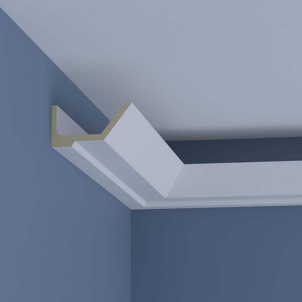Ekena Millwork Armando 6 in. D x 6 in. W x 96 in. L Polyurethane Crown Moulding