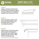 Ekena Millwork Blair 7.875 in. D x 7.875 in. W x 94.5 in. L Polyurethane Crown Moulding