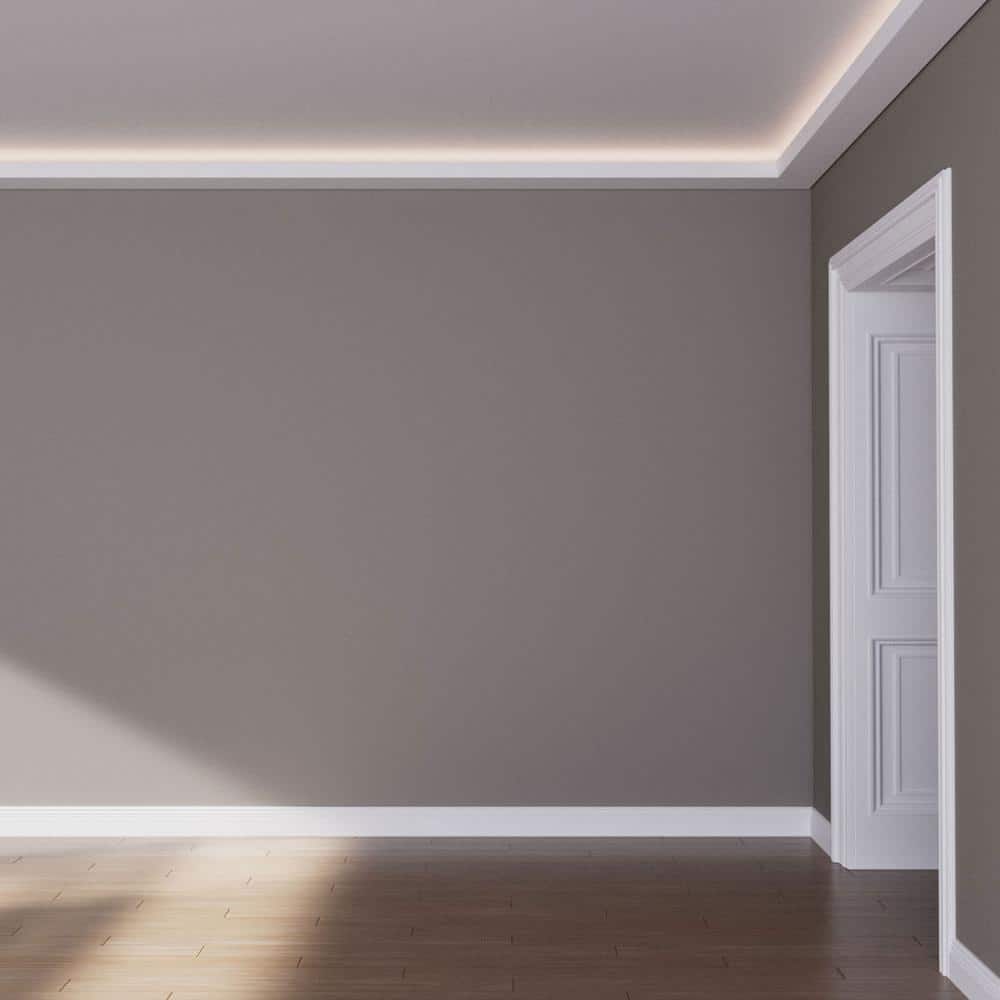 Ekena Millwork Josie 7.875 in. D x 7.875 in. W x 94.5 in. L Polyurethane Crown Moulding