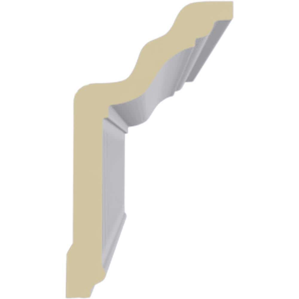 Ekena Millwork 2-1/4 in. x 4 in. x 94-1/2 in. Polyurethane Viceroy Crown Moulding