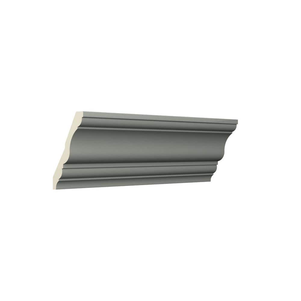 Ekena Millwork Alicia 2.5 in. D x 4.625 in. W x 96 in. L Polyurethane Crown Moulding