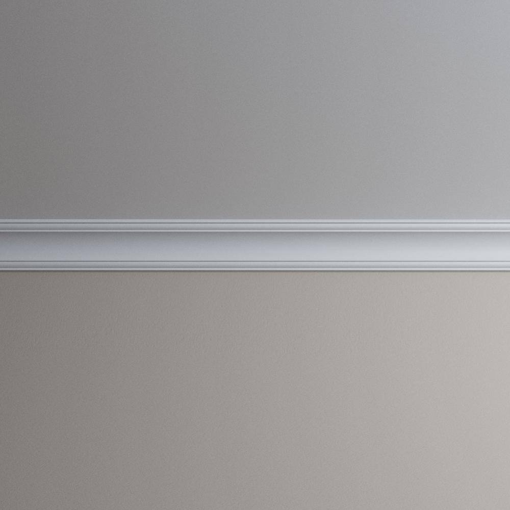 Ekena Millwork Maisie 3.5 in. D x 5 in. W x 96 in. L Polyurethane Crown Moulding